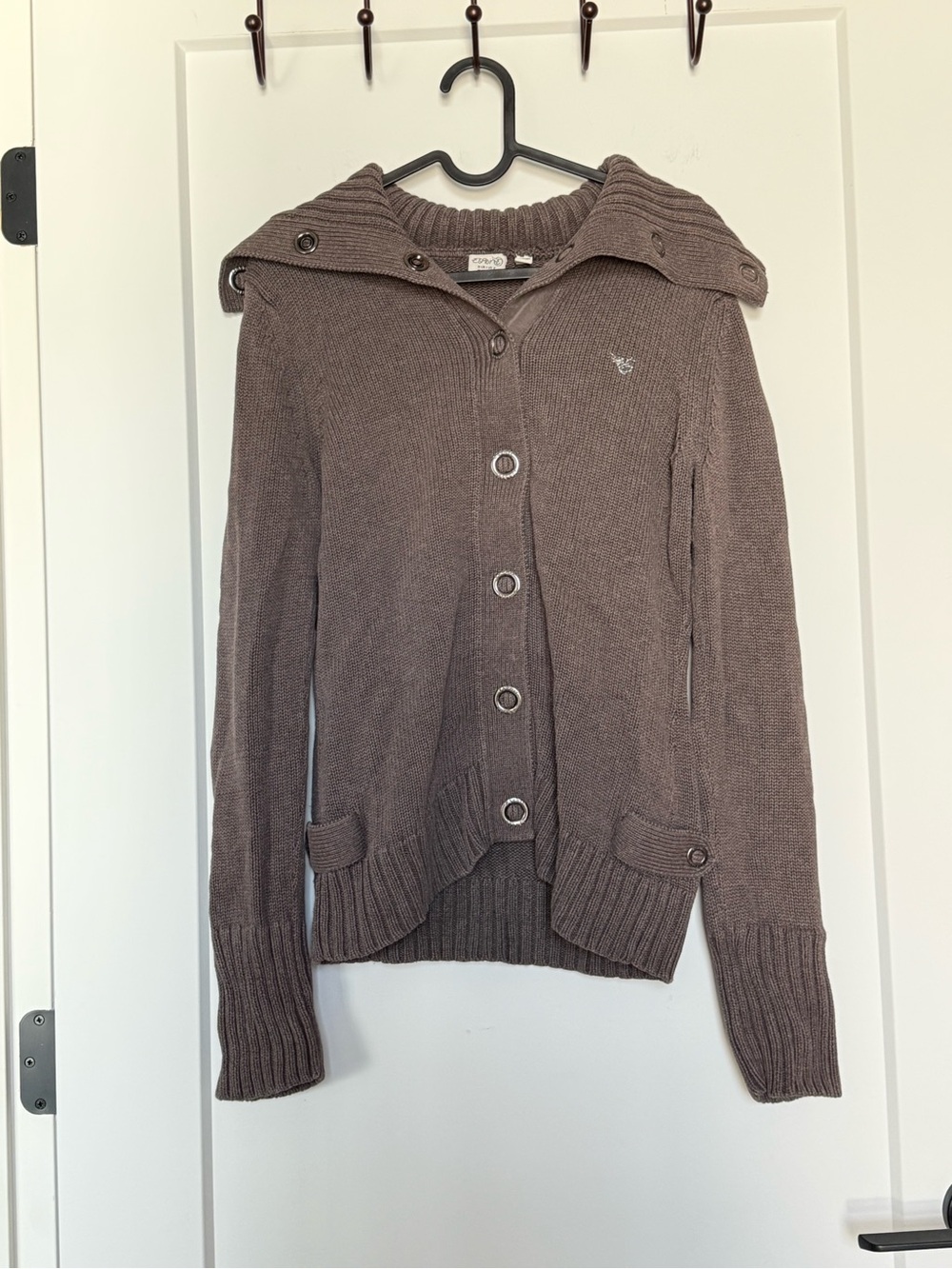 Vintage Esprit Brown Button-Front Knit Sweater